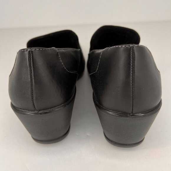 Dr. Scholls Womens 36120076 Black Gel Cushion Leather Size 7 Slip-On Shoes - Picture 6 of 10